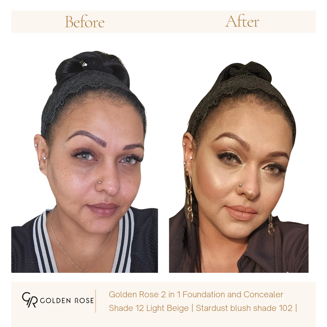 TOTAL COVER 2in1 Foundation & Concealer - 12 Light Beige