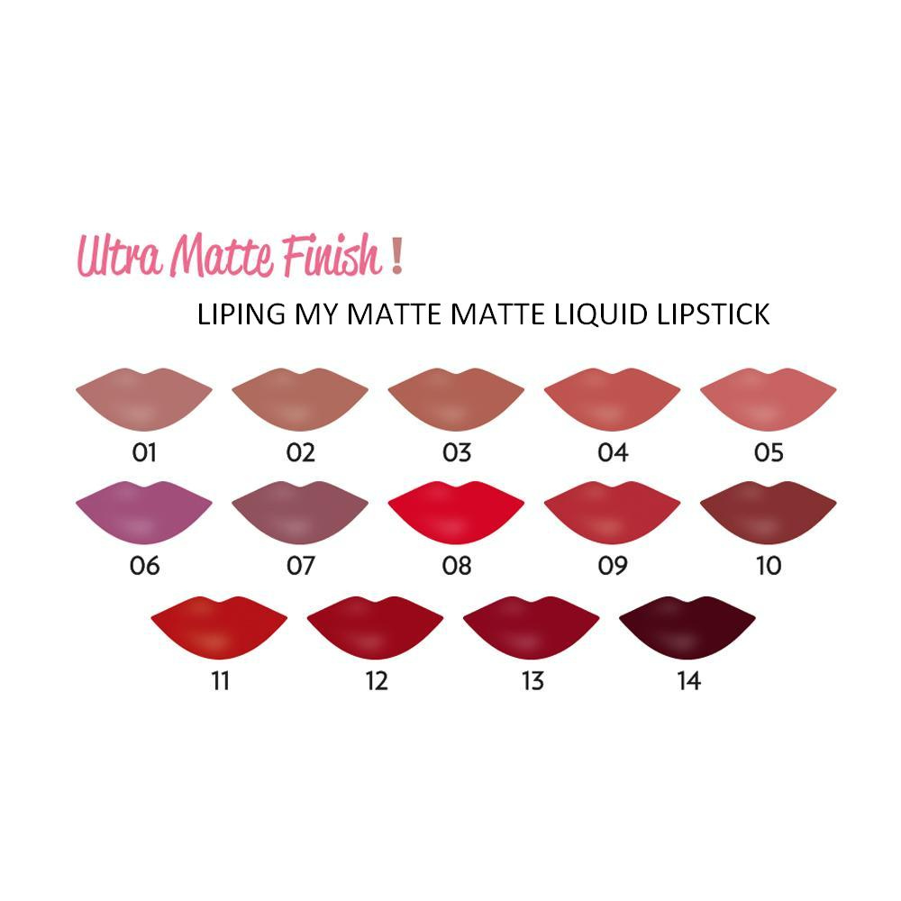 Lipping My Matte Liquid Lipstick - 01