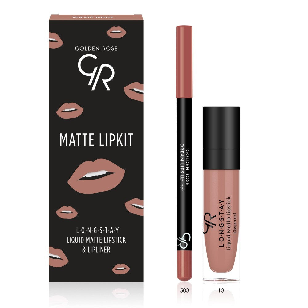 Matte Lip Kit - Warm Nude