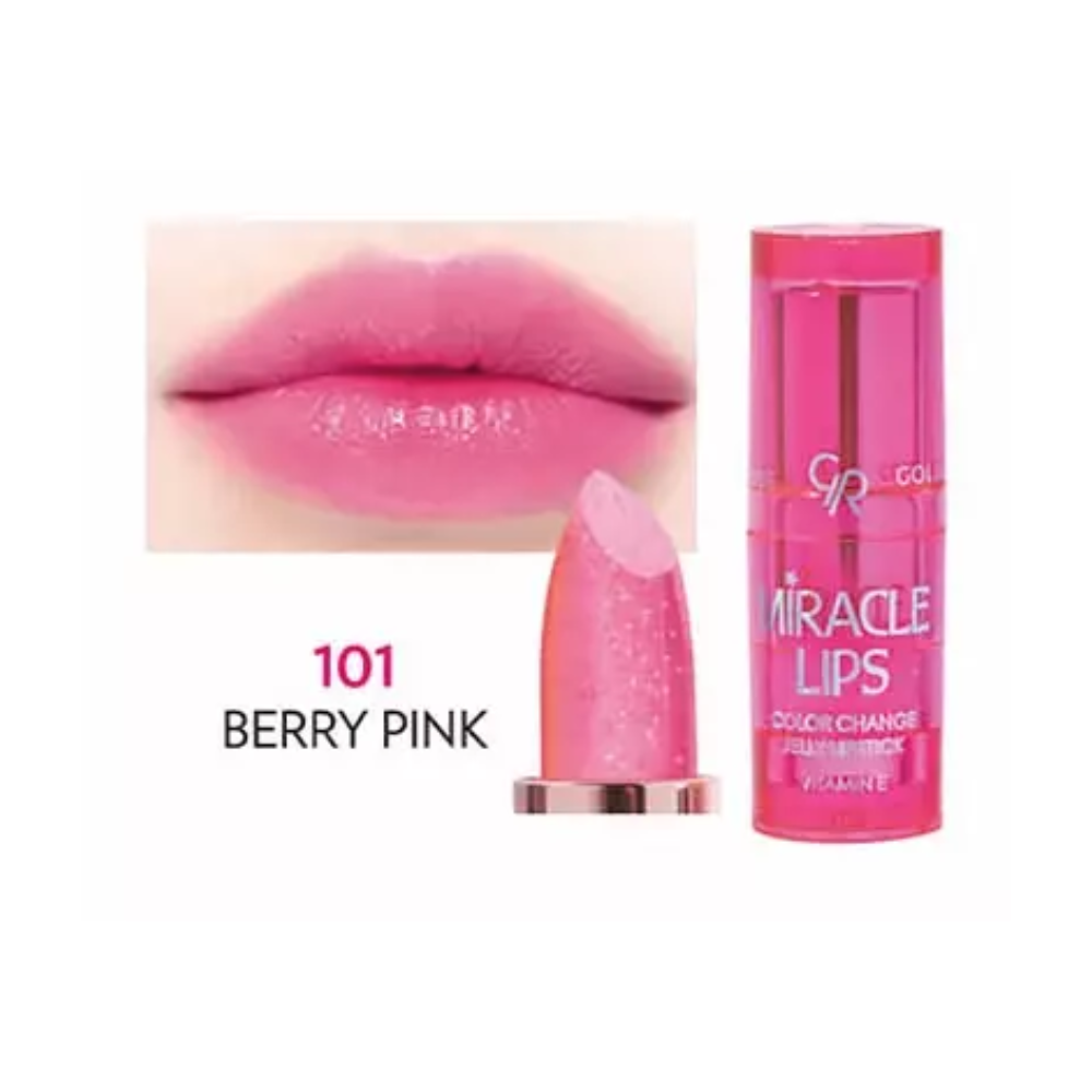 Miracle Lips Color Change Jelly Lipstick - 101 Berry Pink