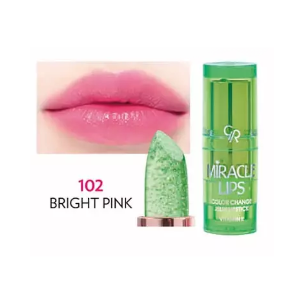 Miracle Lips Color Change Jelly Lipstick - 102 Bright Pink