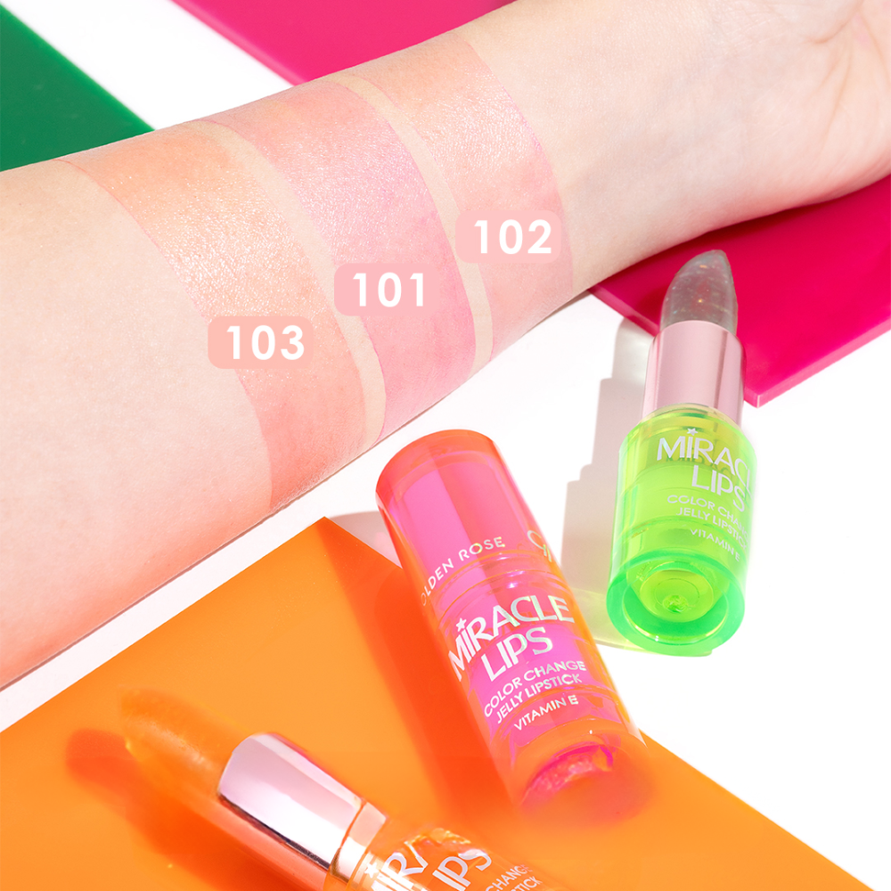 Miracle Lips Color Change Jelly Lipstick - 102 Bright Pink