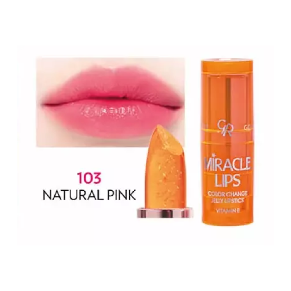 Miracle Lips Color Change Jelly Lipstick - 103 Natural Pink