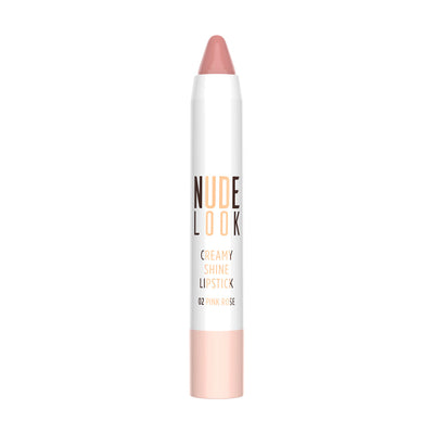 Nude Look Creamy Shine Lipstick - 02 Pink Rose