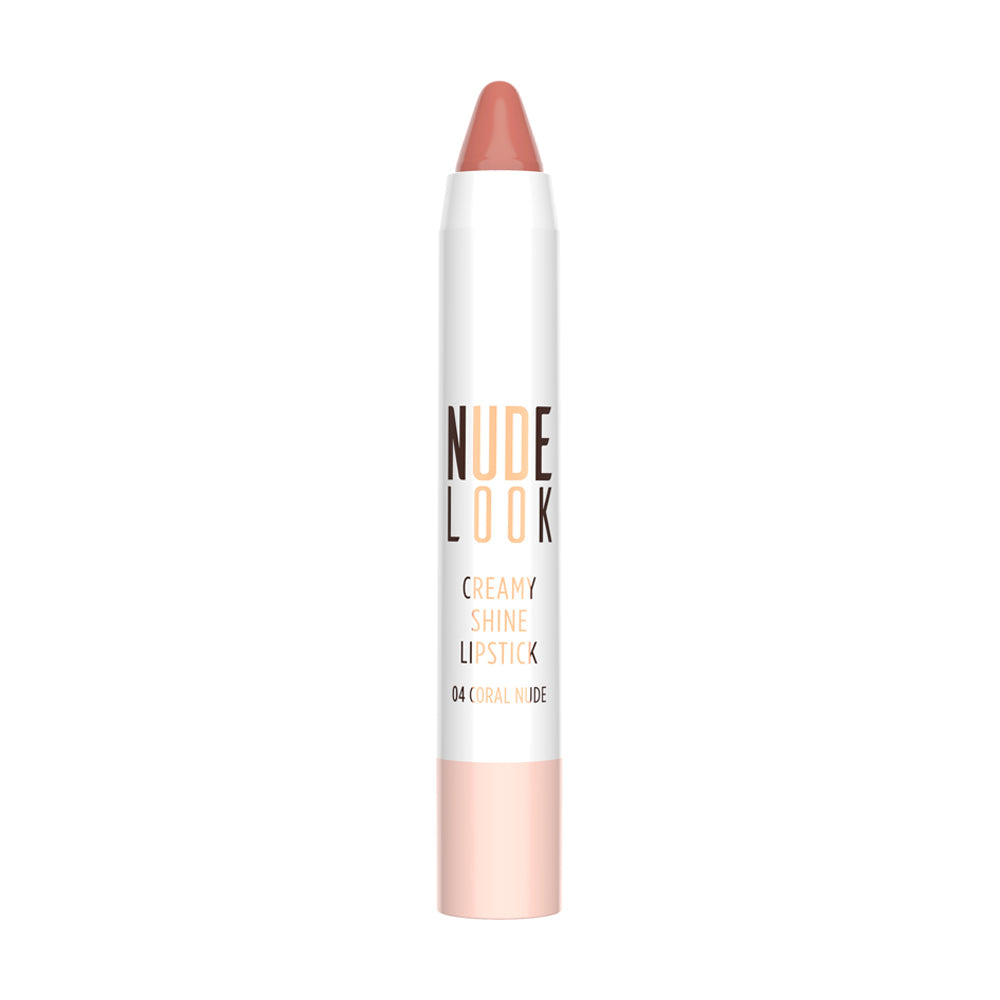 Nude Look Creamy Shine Lipstick - 04 Coral Nude