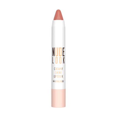 Nude Look Creamy Shine Lipstick - 04 Coral Nude