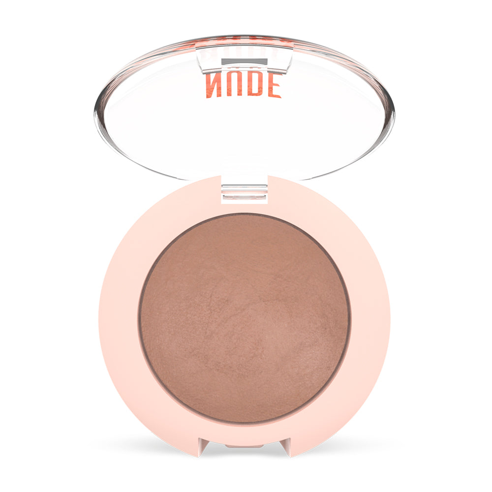 Nude Look Pearl Baked Eyeshadow - Caramel Nude