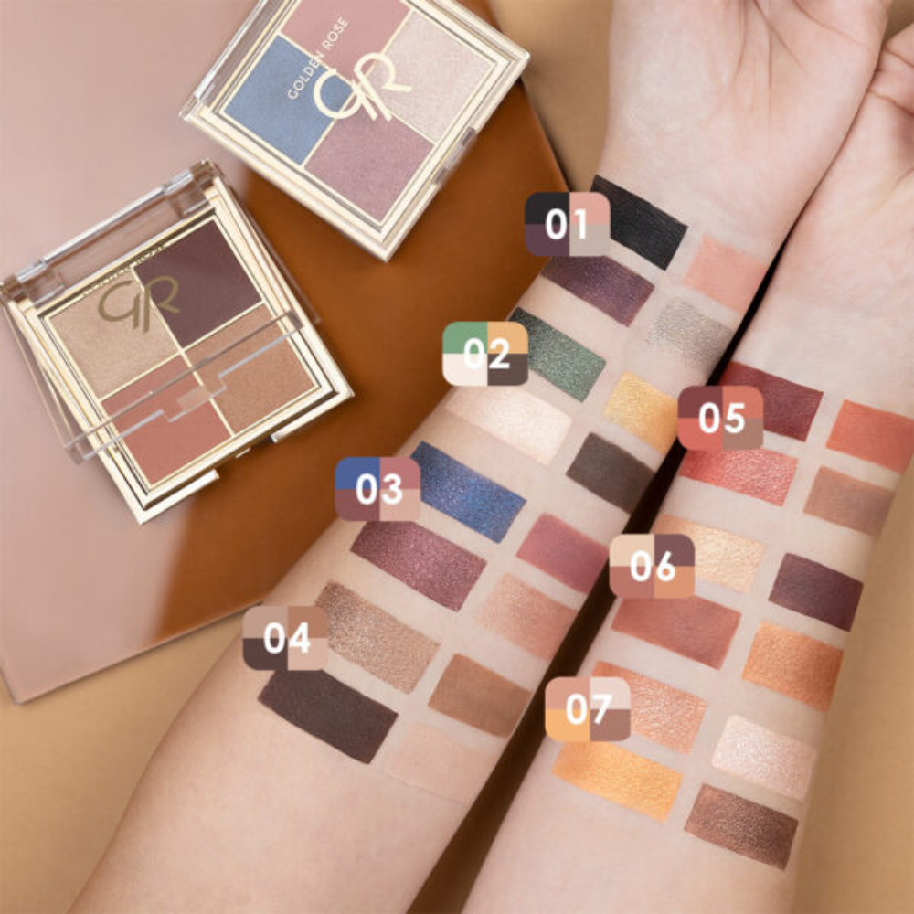 Quattro Eyeshadow Palette - 05 Red Brick