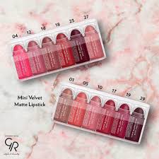 Velvet Matte Lipstick Mini Capsule - Mix 1