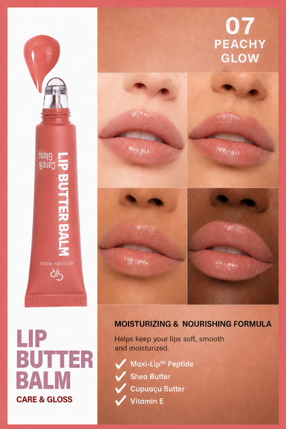 Lip Butter Balm Care&Gloss - 07 Peachy Glow