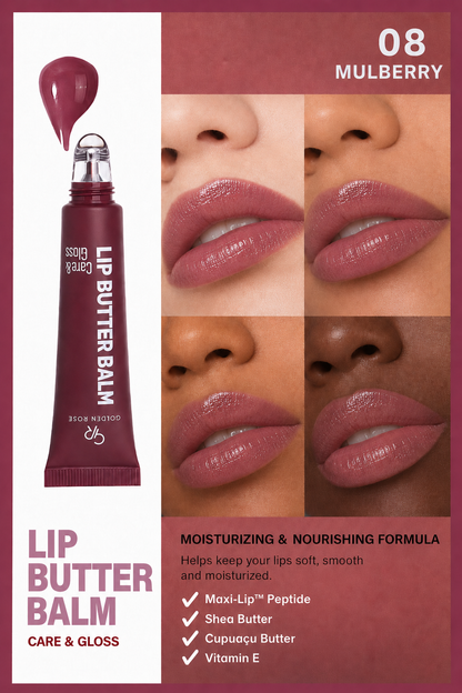 Lip Butter Balm Care&Gloss - 08 Mulberry