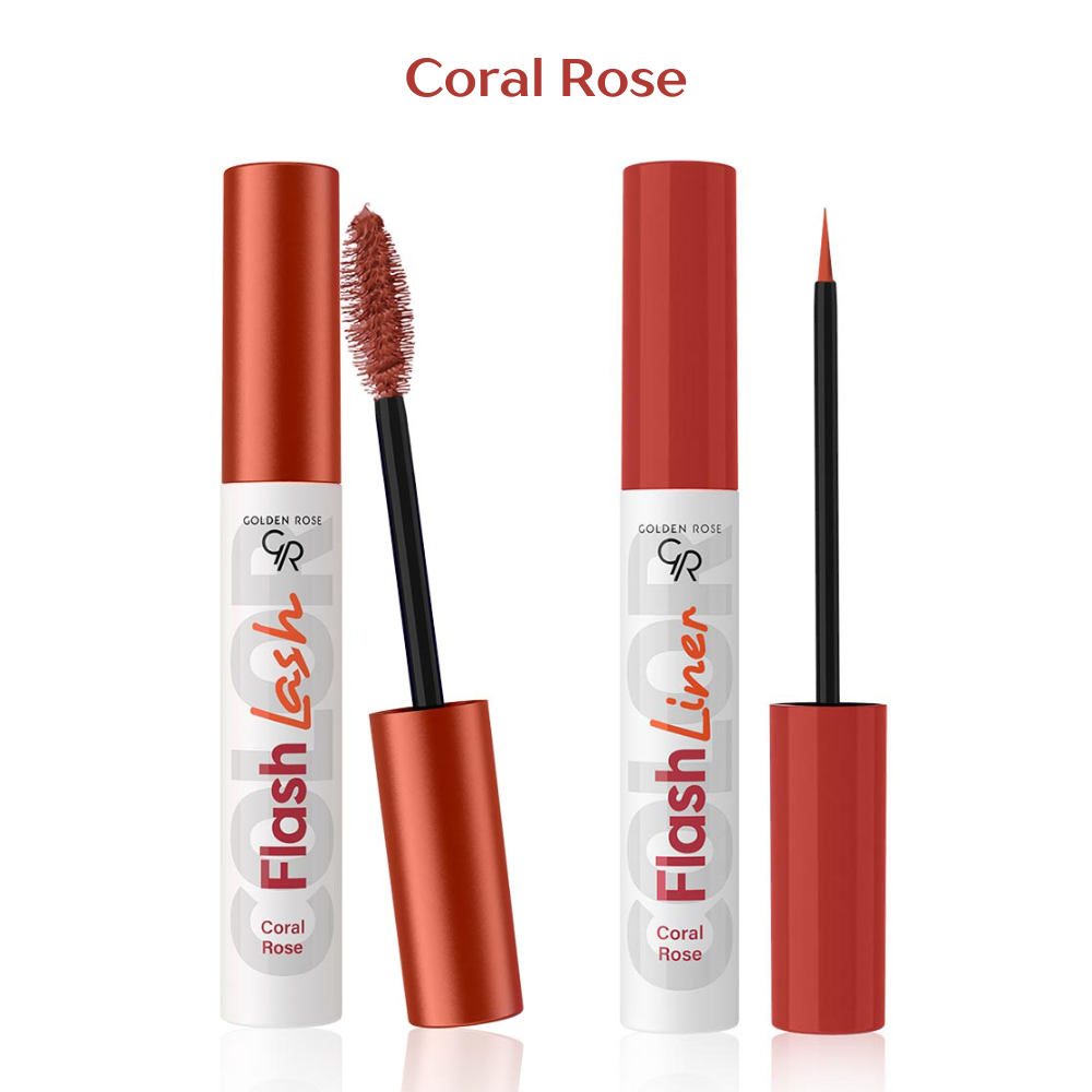 Flash Lash & Liner Duo - Coral Rose