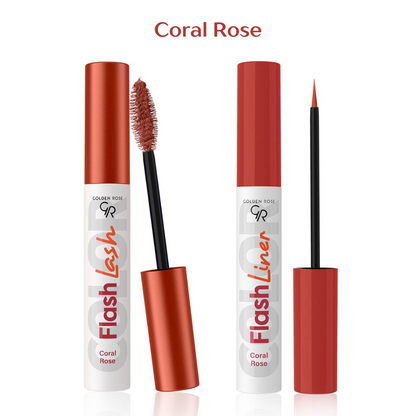 Flash Lash & Liner Duo - Coral Rose