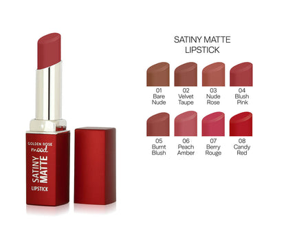 Mood Satiny Matte Lipstick - 05 Burnt Blush