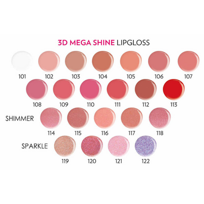 3D Mega Shine Lipgloss - 102