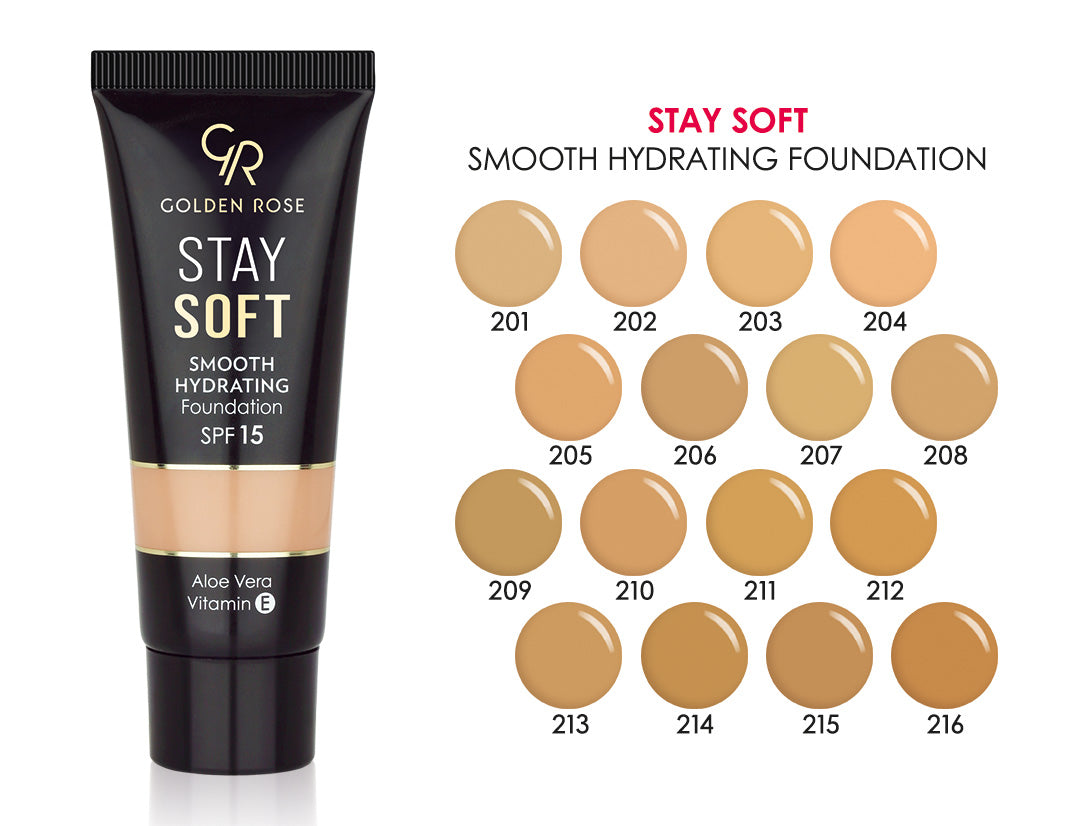 Stay Soft Smooth Hydrating Foundation - 209 – Golden Rose South Africa