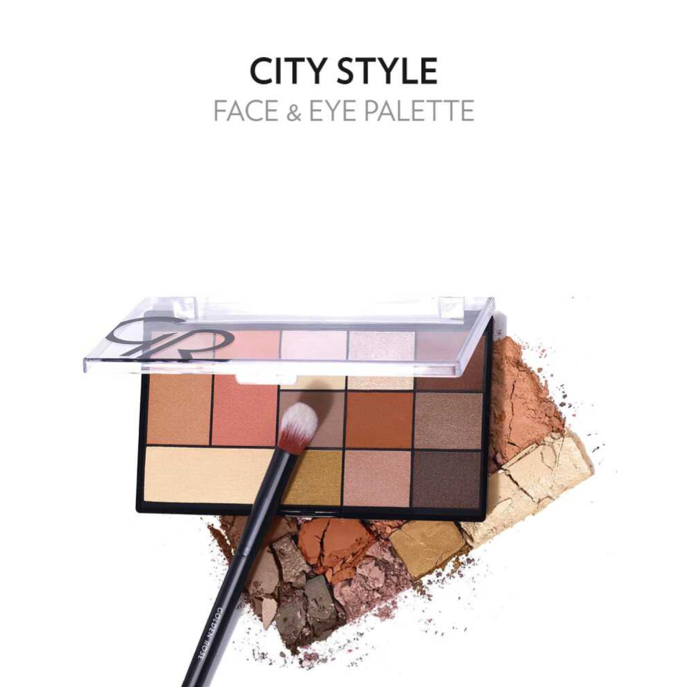 City Style Face & Eye Palette - 01 Warm Nude