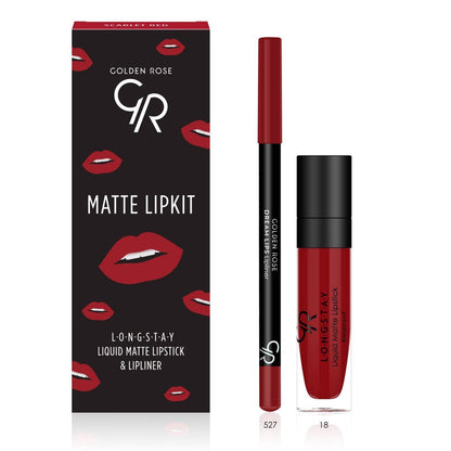 Matte Lip Kit - Scarlet Red