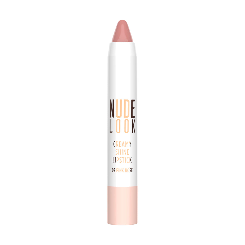Nude Look Creamy Shine Lipstick - 02 Pink Rose