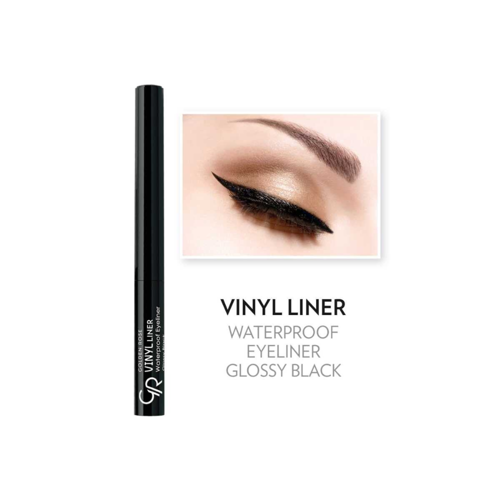 Vinyl Liner Waterproof Eyeliner Glossy Black